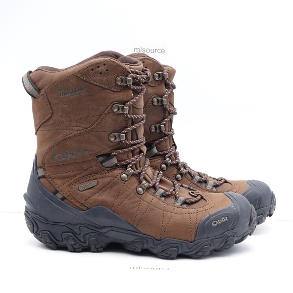 NEW Size 9 Men's Oboz Bridger 10" Insulated B-Dry Waterproof Hiking Boot 82501 - Picture 3 of 9